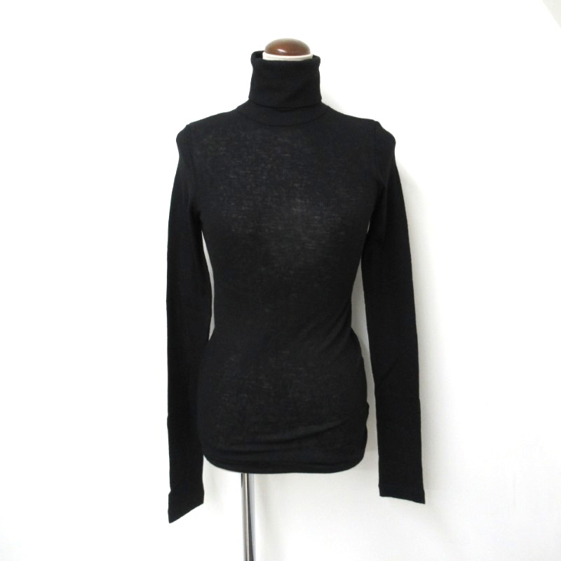 LAITERIE  ウールシルクテレコタートル / black99 【日本製】